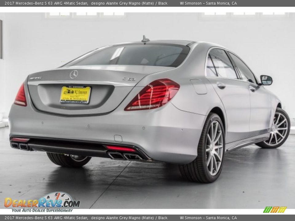 2017 Mercedes-Benz S 63 AMG 4Matic Sedan designo Alanite Grey Magno (Matte) / Black Photo #14
