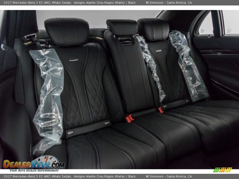 Rear Seat of 2017 Mercedes-Benz S 63 AMG 4Matic Sedan Photo #16