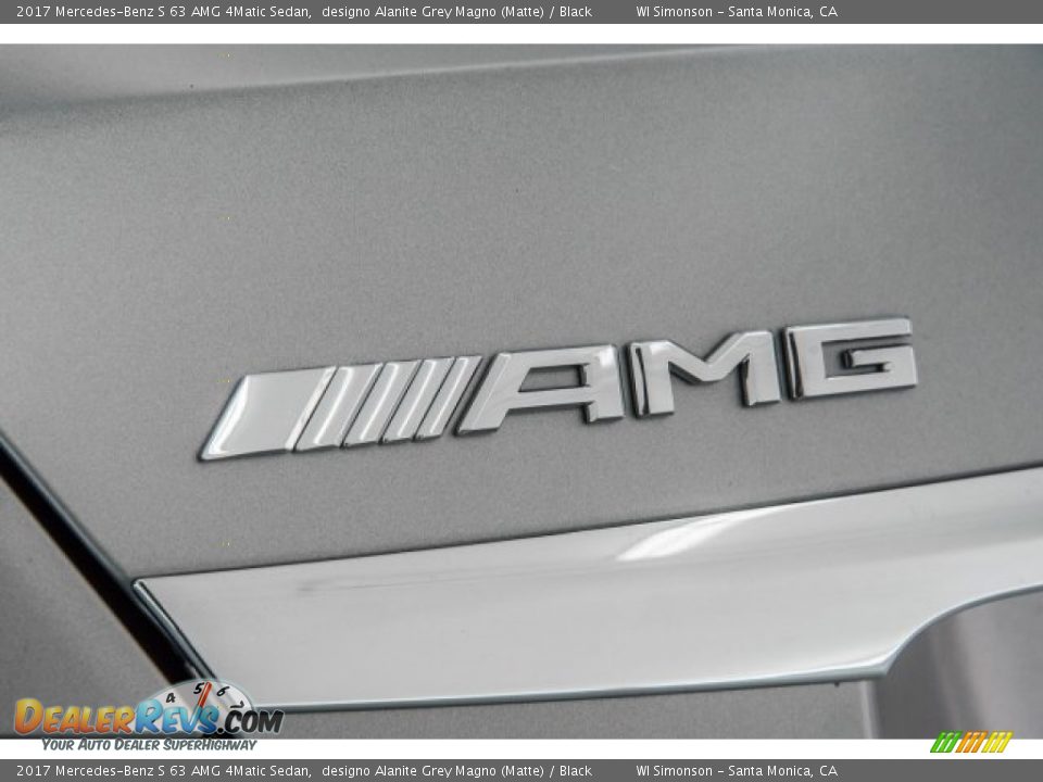 2017 Mercedes-Benz S 63 AMG 4Matic Sedan designo Alanite Grey Magno (Matte) / Black Photo #26