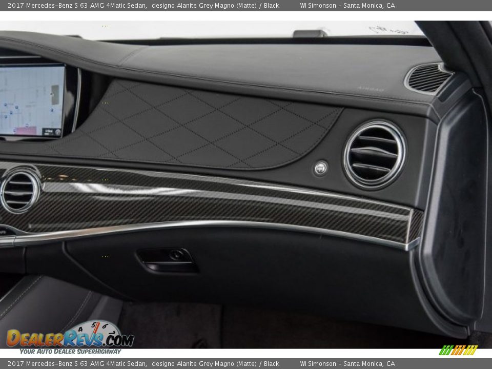 2017 Mercedes-Benz S 63 AMG 4Matic Sedan designo Alanite Grey Magno (Matte) / Black Photo #27