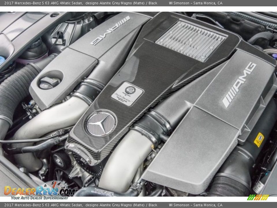 2017 Mercedes-Benz S 63 AMG 4Matic Sedan 5.5 Liter AMG biturbo DOHC 32-Valve VVT V8 Engine Photo #30