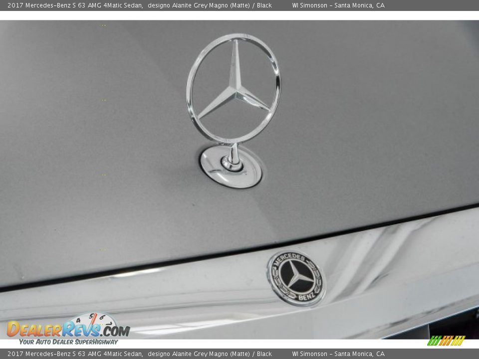 2017 Mercedes-Benz S 63 AMG 4Matic Sedan designo Alanite Grey Magno (Matte) / Black Photo #32