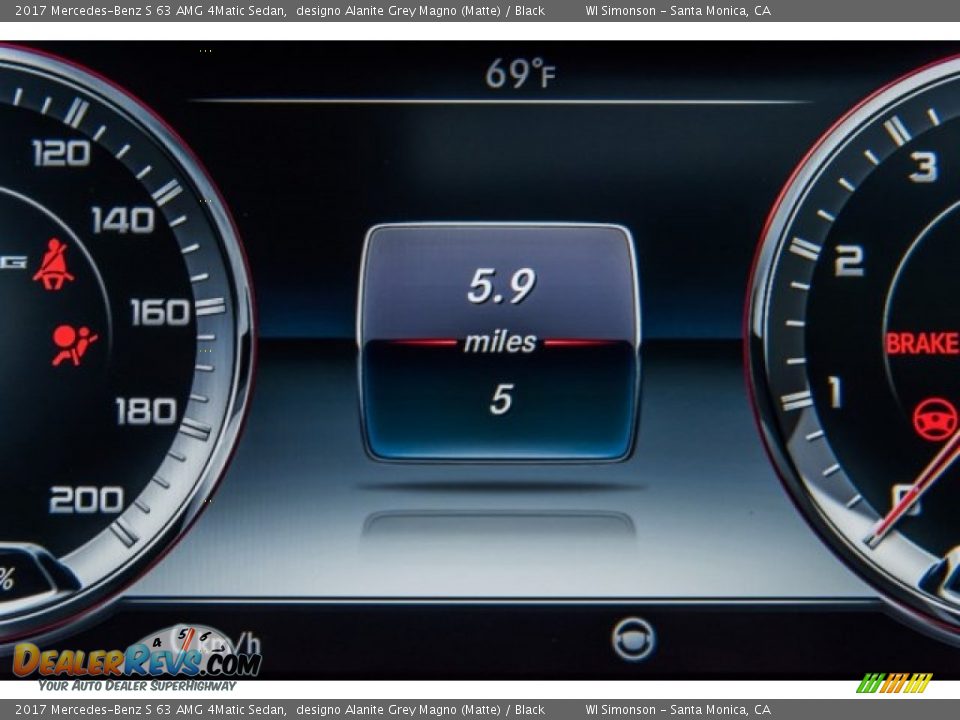 2017 Mercedes-Benz S 63 AMG 4Matic Sedan designo Alanite Grey Magno (Matte) / Black Photo #34