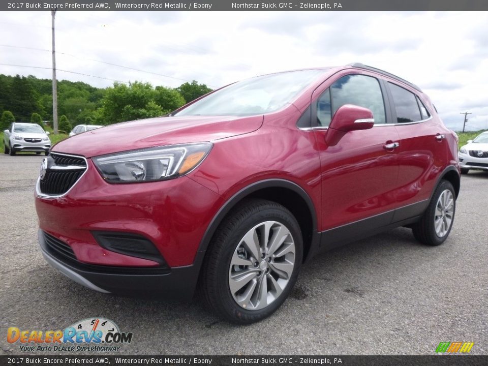 2017 Buick Encore Preferred AWD Winterberry Red Metallic / Ebony Photo #1