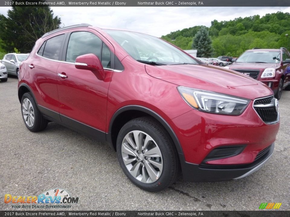 2017 Buick Encore Preferred AWD Winterberry Red Metallic / Ebony Photo #3