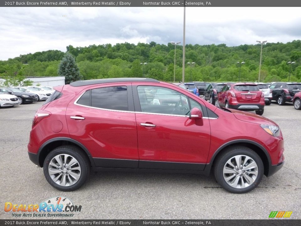 2017 Buick Encore Preferred AWD Winterberry Red Metallic / Ebony Photo #4
