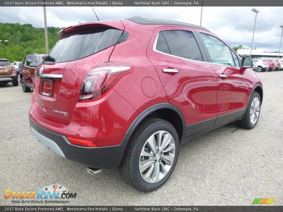 2017 Buick Encore Preferred AWD Winterberry Red Metallic / Ebony Photo #5