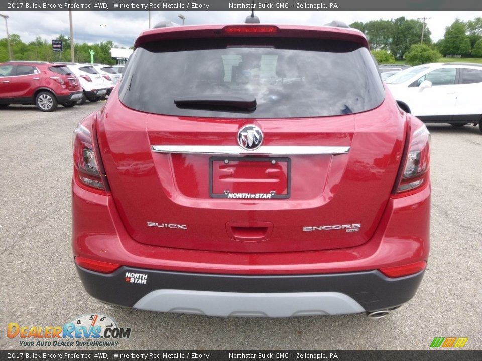 2017 Buick Encore Preferred AWD Winterberry Red Metallic / Ebony Photo #6
