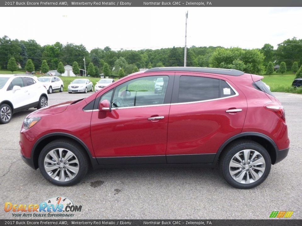2017 Buick Encore Preferred AWD Winterberry Red Metallic / Ebony Photo #9