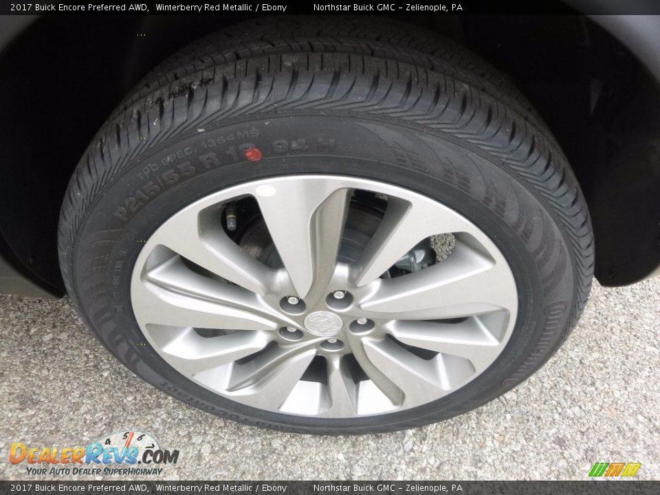 2017 Buick Encore Preferred AWD Winterberry Red Metallic / Ebony Photo #10
