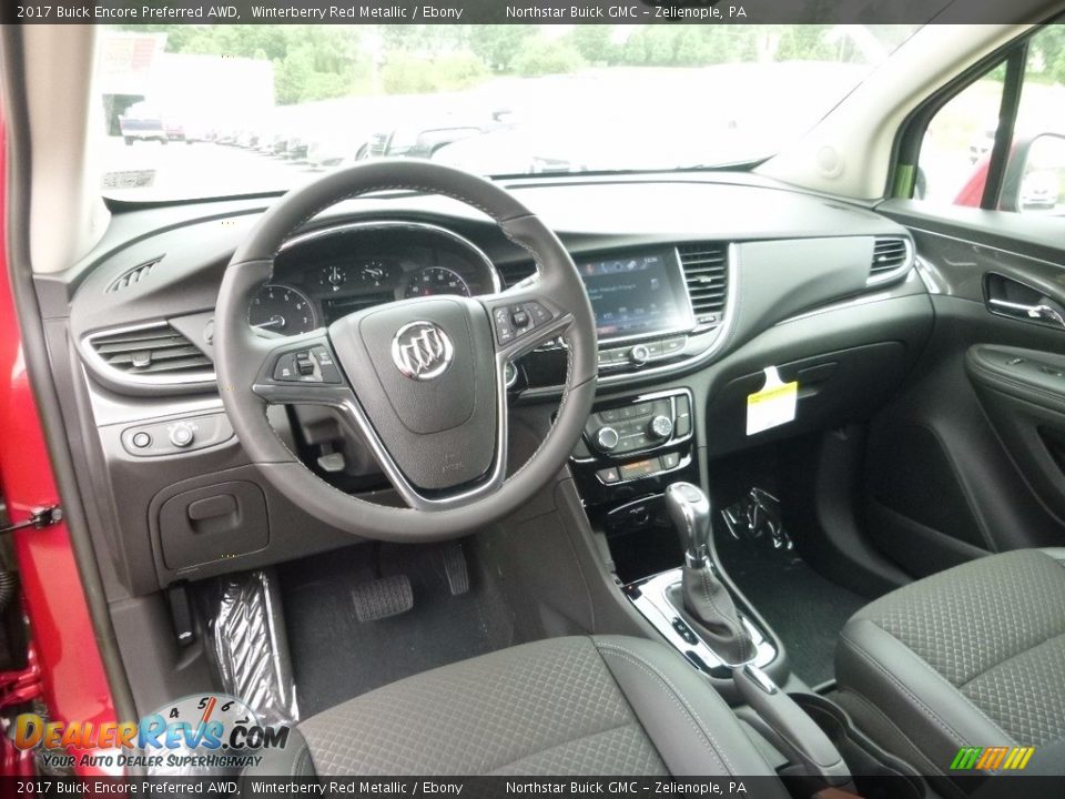2017 Buick Encore Preferred AWD Winterberry Red Metallic / Ebony Photo #13