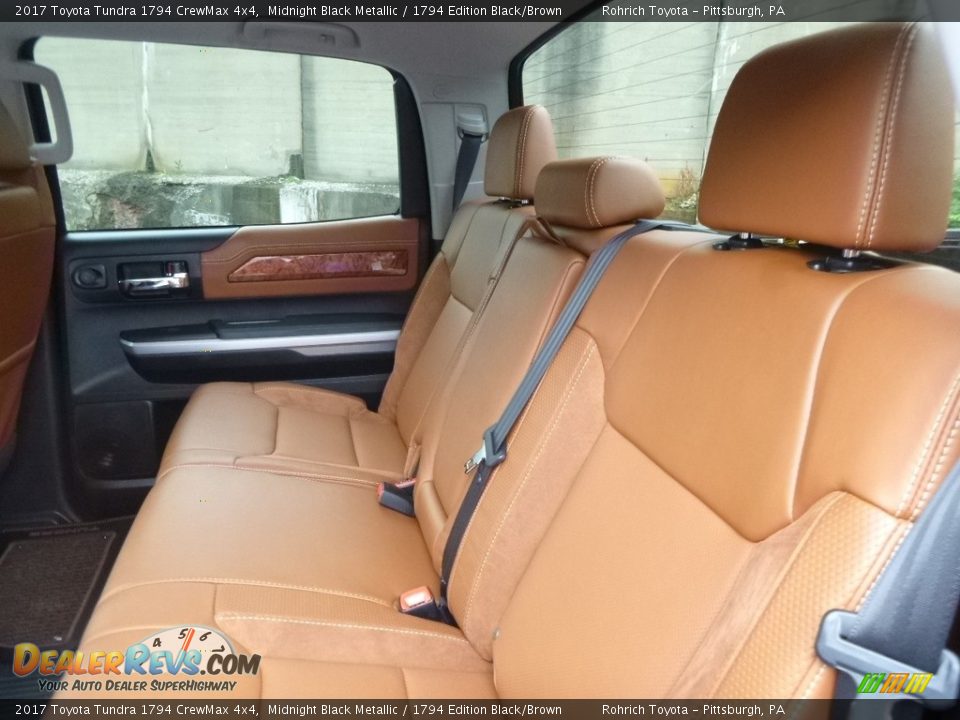 Rear Seat of 2017 Toyota Tundra 1794 CrewMax 4x4 Photo #7