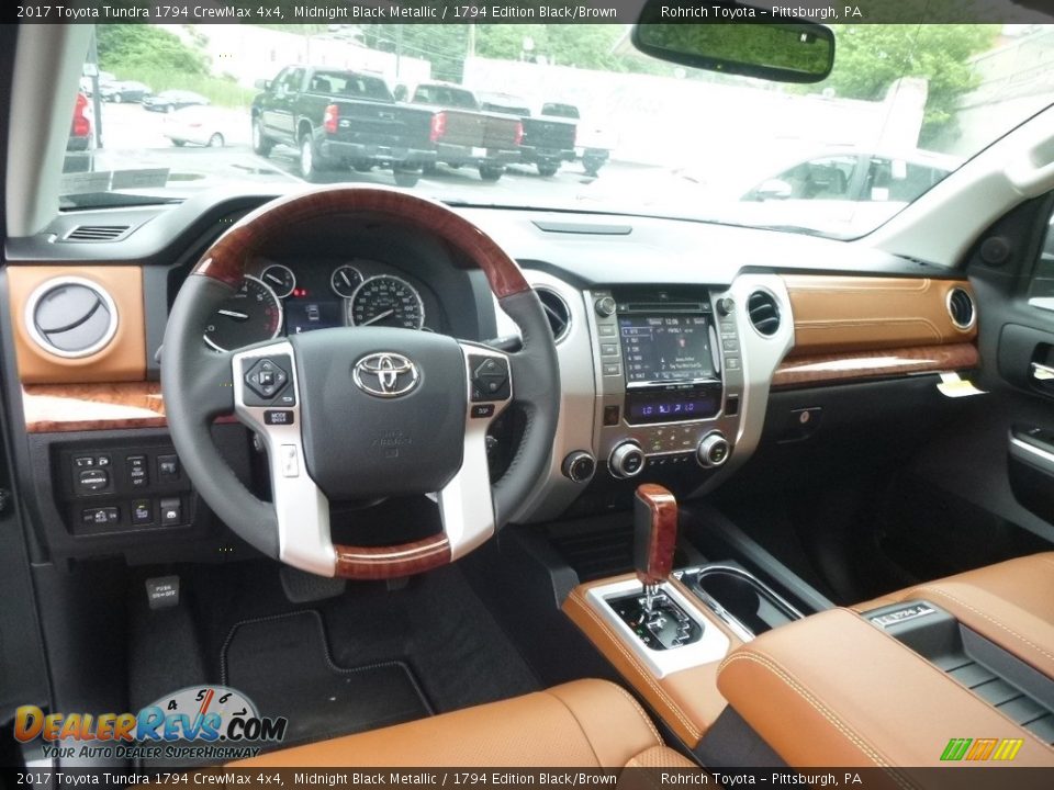 1794 Edition Black/Brown Interior - 2017 Toyota Tundra 1794 CrewMax 4x4 Photo #8