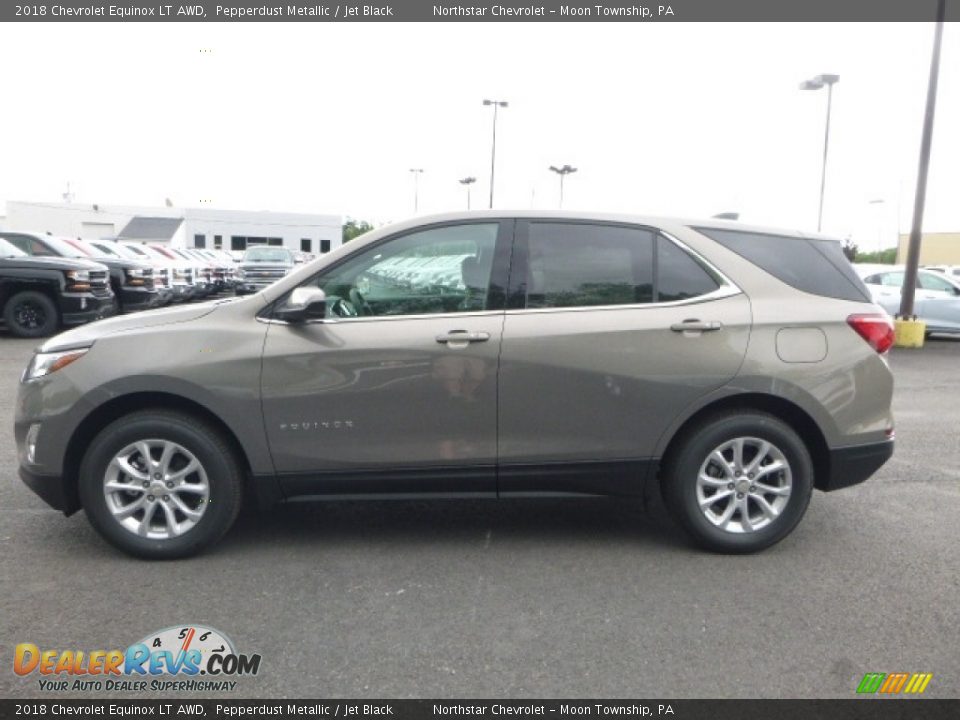 2018 Chevrolet Equinox LT AWD Pepperdust Metallic / Jet Black Photo #2