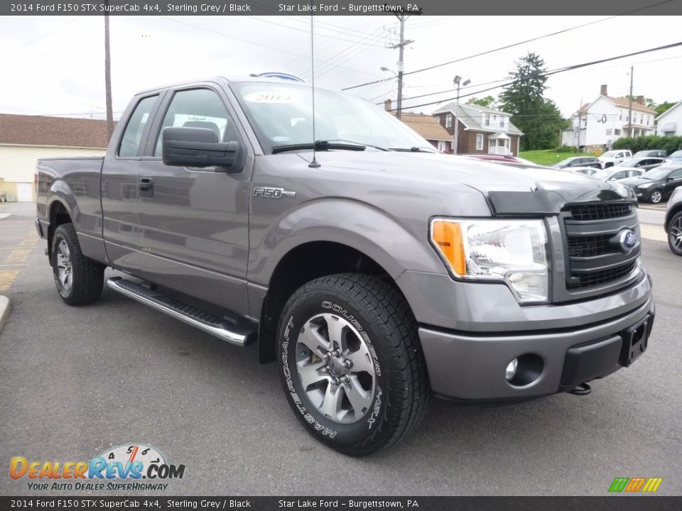 2014 Ford F150 STX SuperCab 4x4 Sterling Grey / Black Photo #3