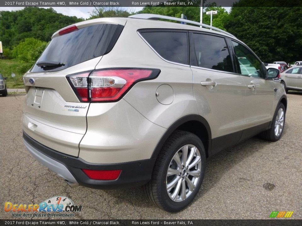 2017 Ford Escape Titanium 4WD White Gold / Charcoal Black Photo #2