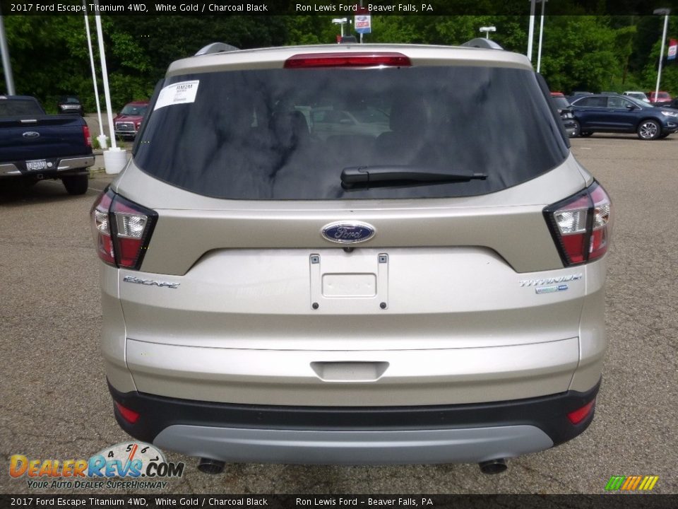 2017 Ford Escape Titanium 4WD White Gold / Charcoal Black Photo #3