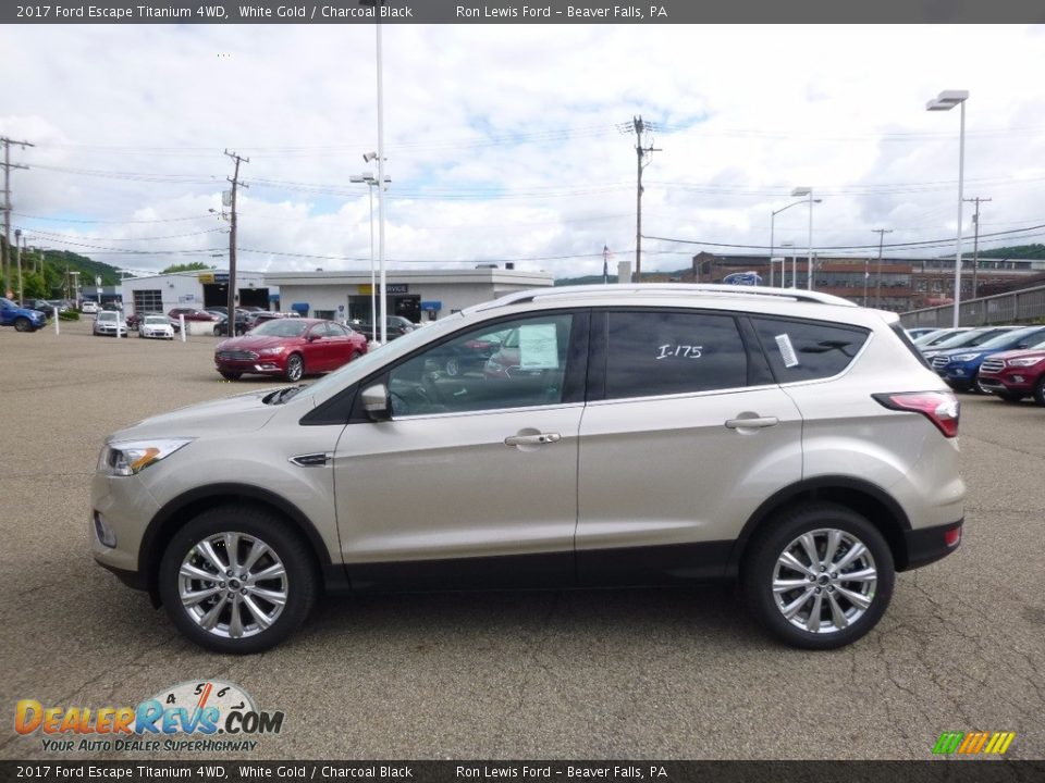 2017 Ford Escape Titanium 4WD White Gold / Charcoal Black Photo #5