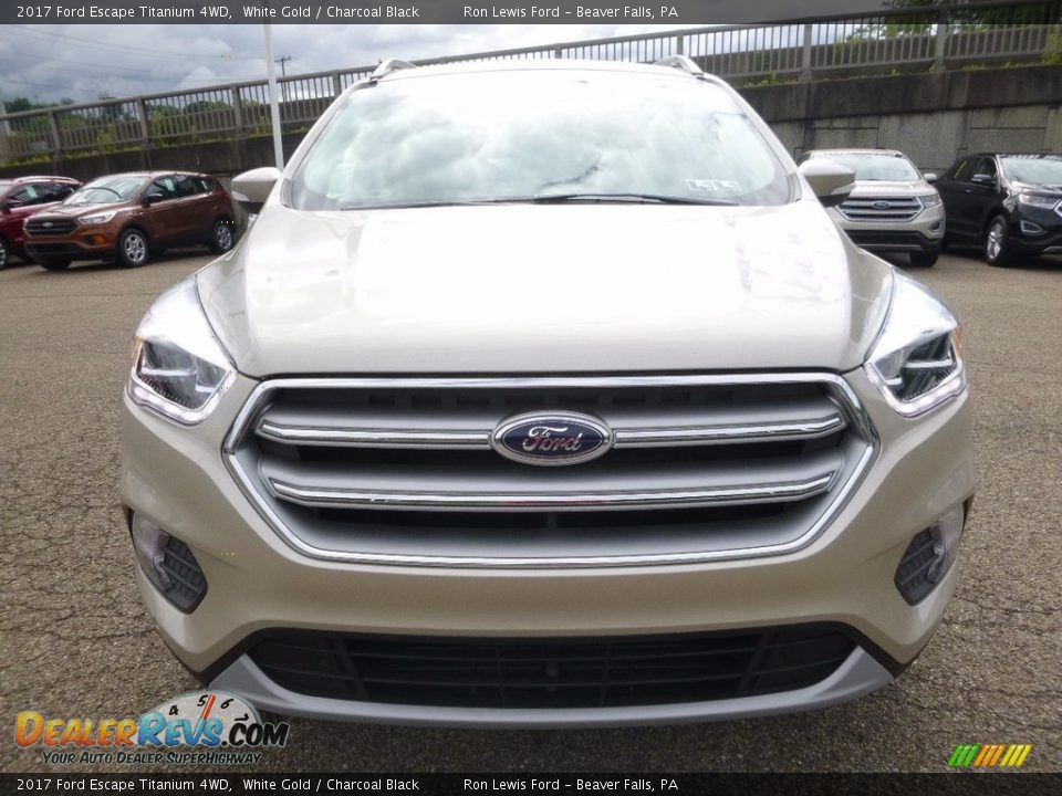 2017 Ford Escape Titanium 4WD White Gold / Charcoal Black Photo #7