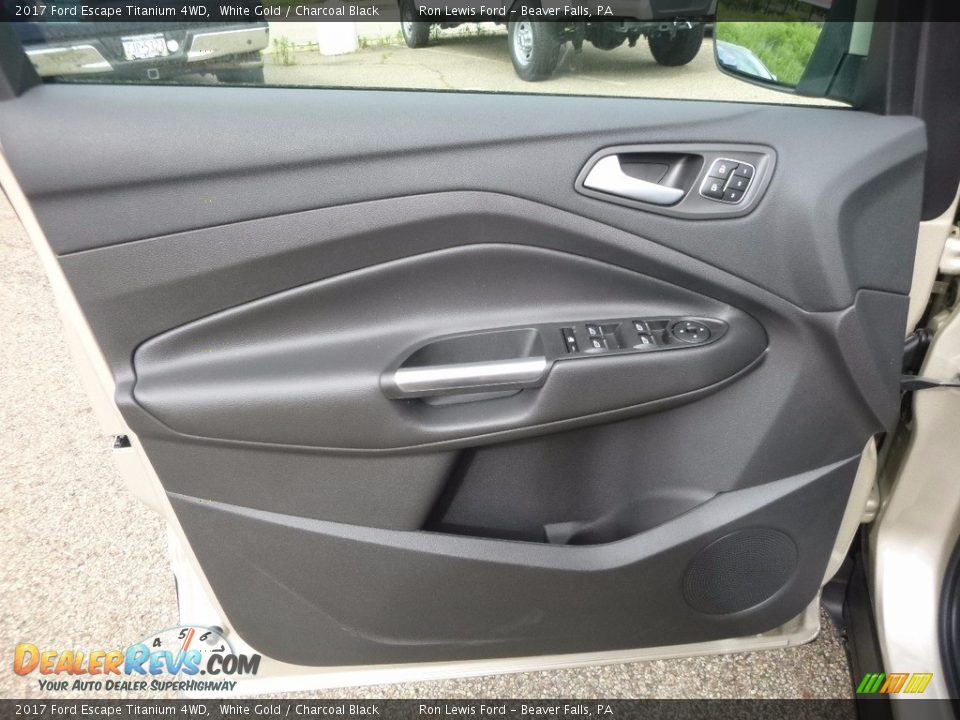 2017 Ford Escape Titanium 4WD White Gold / Charcoal Black Photo #13