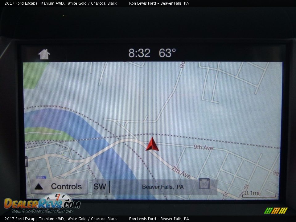 2017 Ford Escape Titanium 4WD White Gold / Charcoal Black Photo #17