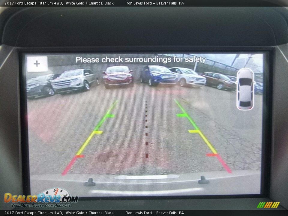 2017 Ford Escape Titanium 4WD White Gold / Charcoal Black Photo #18