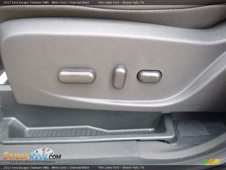 2017 Ford Escape Titanium 4WD White Gold / Charcoal Black Photo #19