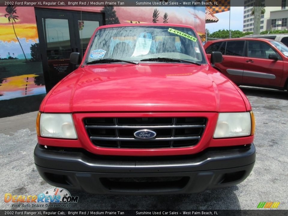 2002 Ford Ranger XL Regular Cab Bright Red / Medium Prairie Tan Photo #5