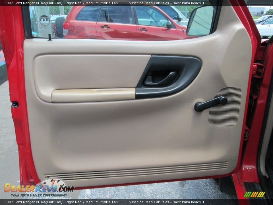 2002 Ford Ranger XL Regular Cab Bright Red / Medium Prairie Tan Photo #10