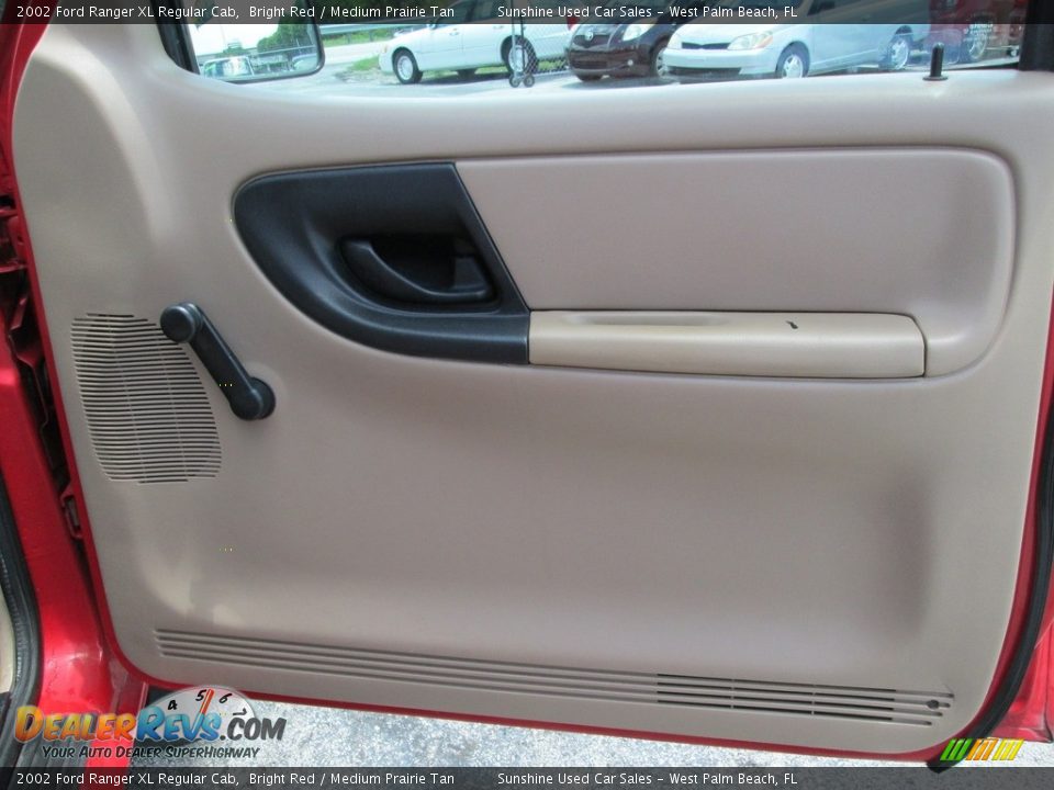2002 Ford Ranger XL Regular Cab Bright Red / Medium Prairie Tan Photo #13
