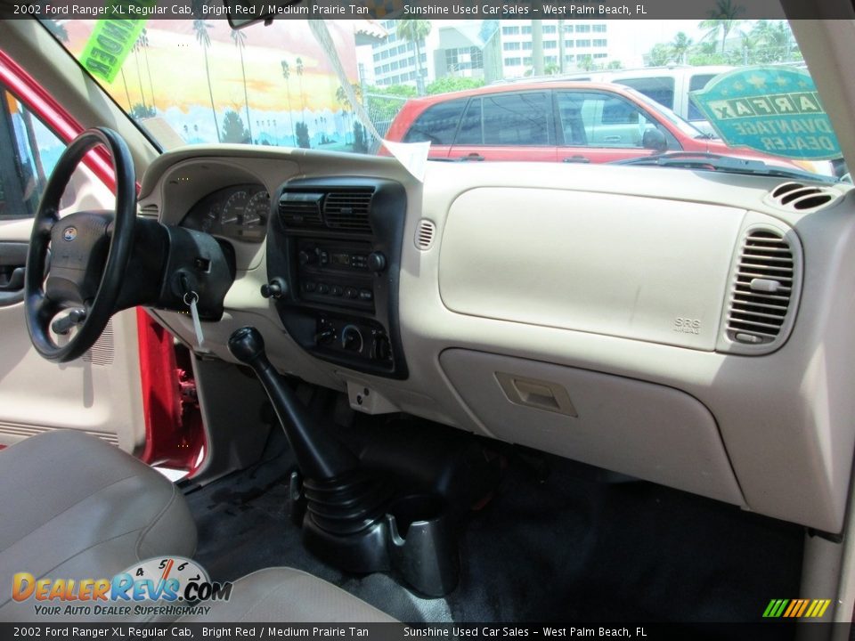 2002 Ford Ranger XL Regular Cab Bright Red / Medium Prairie Tan Photo #14