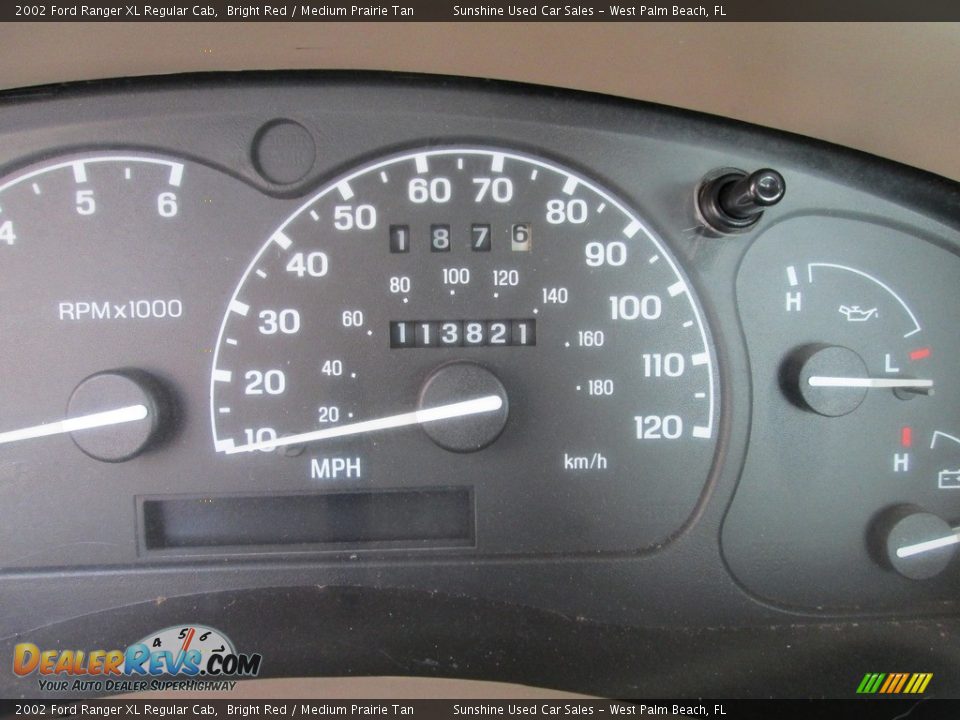 2002 Ford Ranger XL Regular Cab Bright Red / Medium Prairie Tan Photo #17