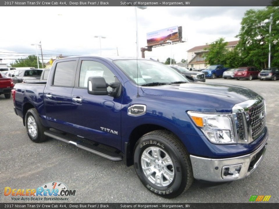 2017 Nissan Titan SV Crew Cab 4x4 Deep Blue Pearl / Black Photo #1