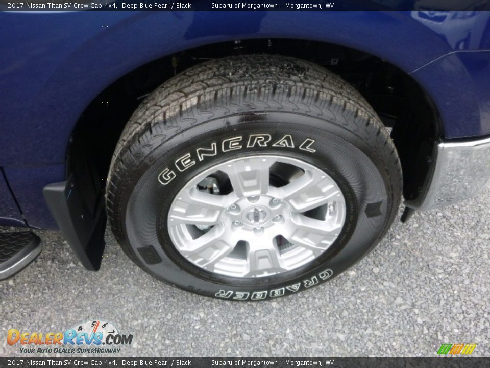 2017 Nissan Titan SV Crew Cab 4x4 Deep Blue Pearl / Black Photo #2