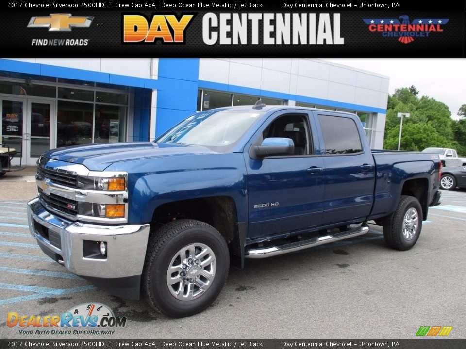 2017 Chevrolet Silverado 2500HD LT Crew Cab 4x4 Deep Ocean Blue Metallic / Jet Black Photo #1