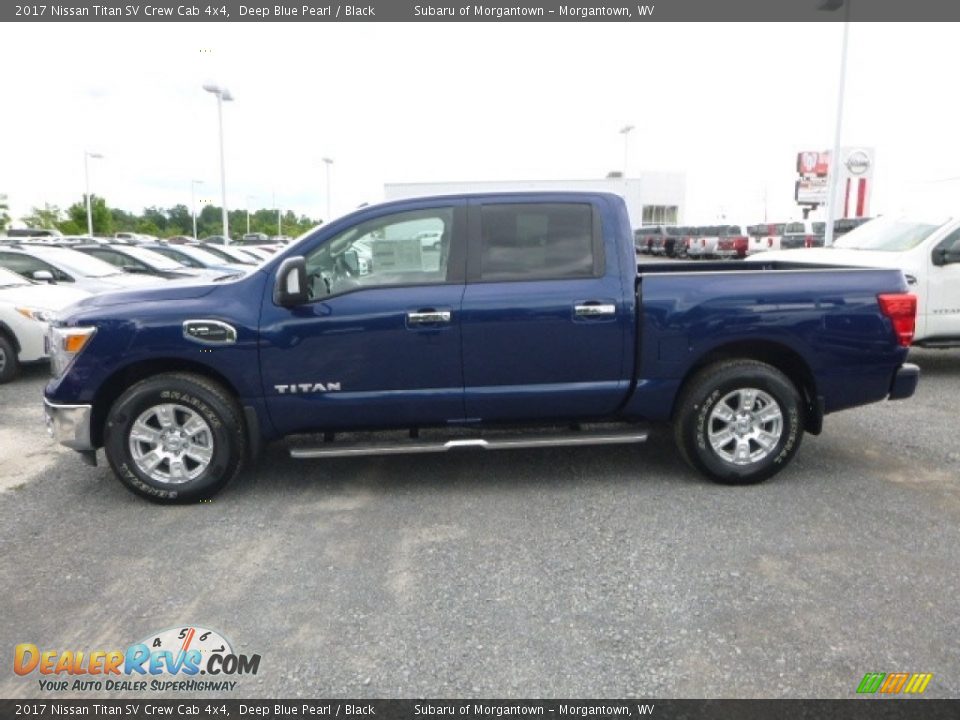 2017 Nissan Titan SV Crew Cab 4x4 Deep Blue Pearl / Black Photo #11