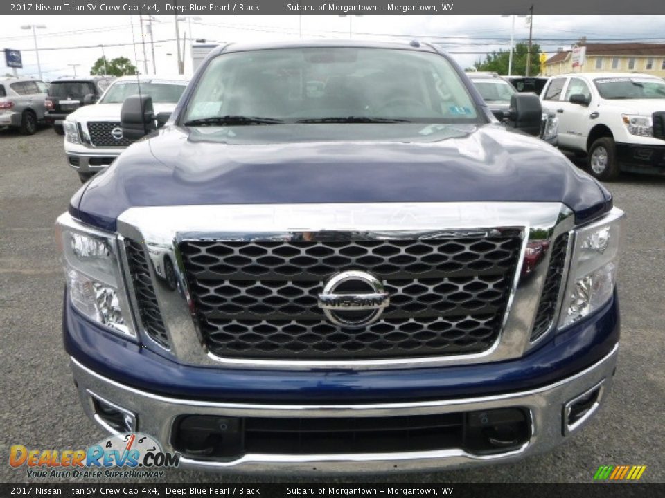 2017 Nissan Titan SV Crew Cab 4x4 Deep Blue Pearl / Black Photo #13