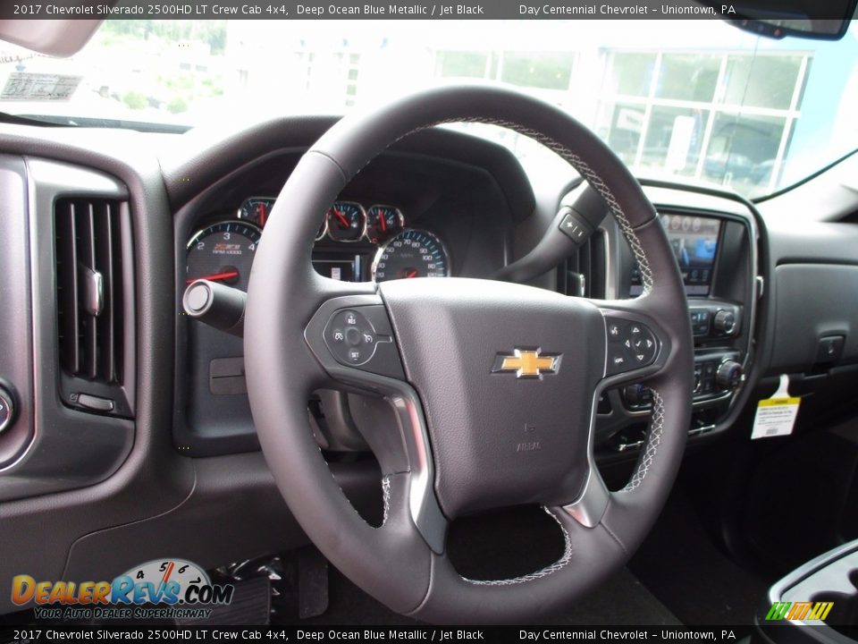 2017 Chevrolet Silverado 2500HD LT Crew Cab 4x4 Deep Ocean Blue Metallic / Jet Black Photo #14