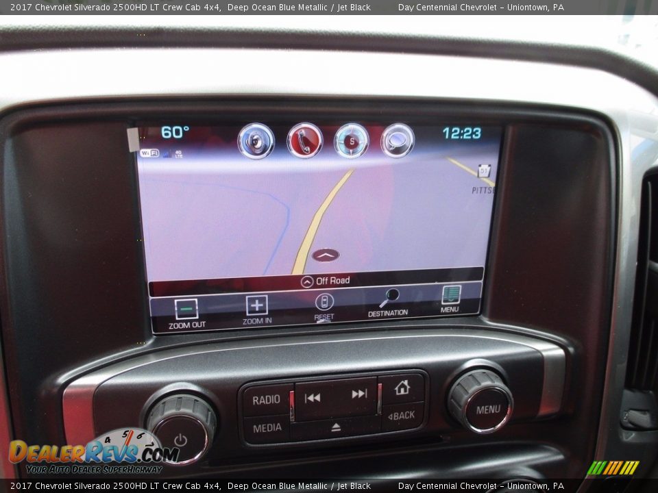 2017 Chevrolet Silverado 2500HD LT Crew Cab 4x4 Deep Ocean Blue Metallic / Jet Black Photo #16