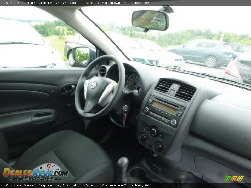 2017 Nissan Versa S Graphite Blue / Charcoal Photo #4
