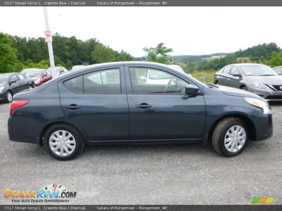 2017 Nissan Versa S Graphite Blue / Charcoal Photo #5