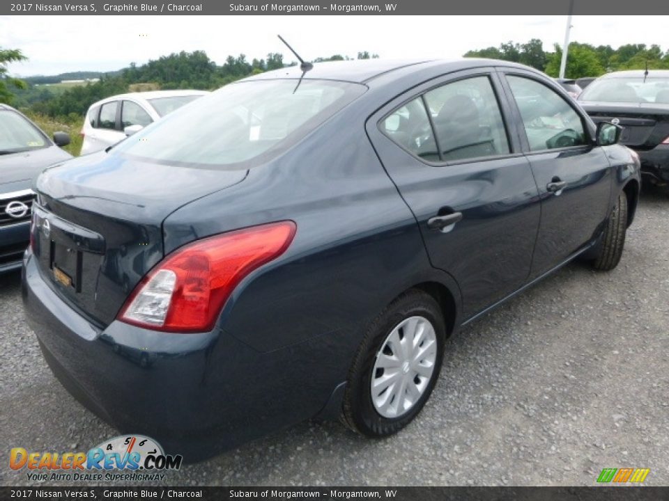 2017 Nissan Versa S Graphite Blue / Charcoal Photo #6