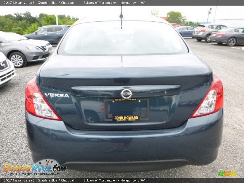 2017 Nissan Versa S Graphite Blue / Charcoal Photo #7
