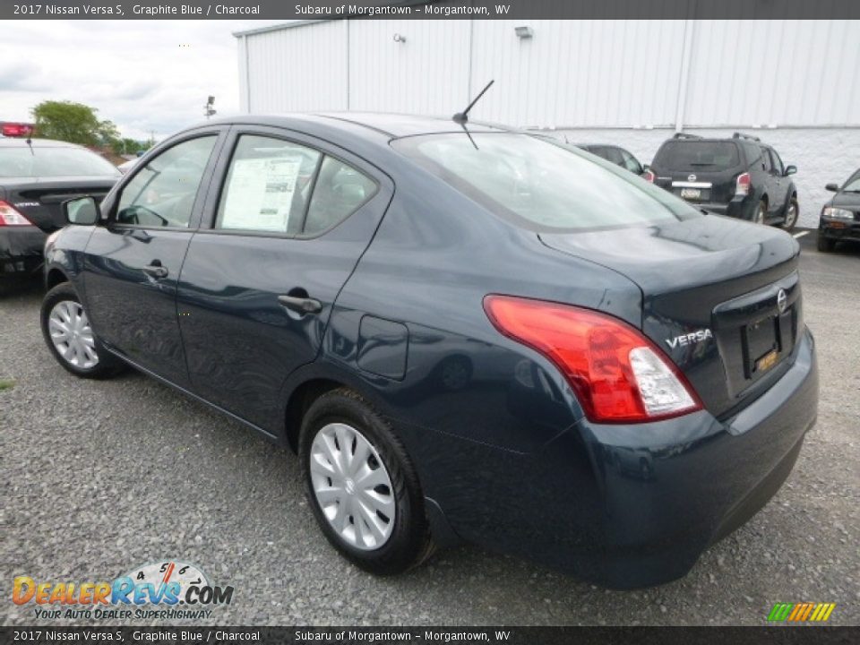 2017 Nissan Versa S Graphite Blue / Charcoal Photo #8
