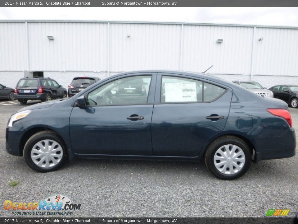 2017 Nissan Versa S Graphite Blue / Charcoal Photo #9