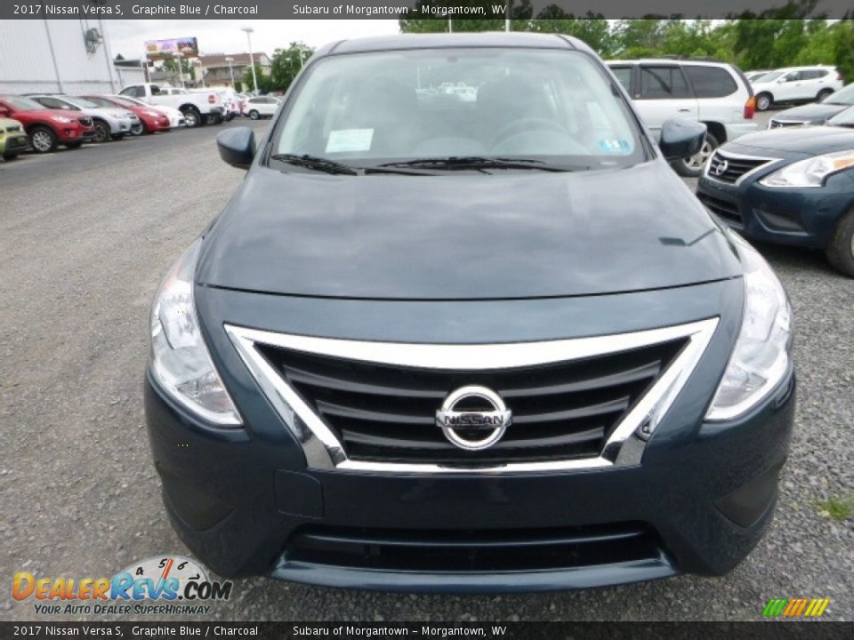 2017 Nissan Versa S Graphite Blue / Charcoal Photo #11