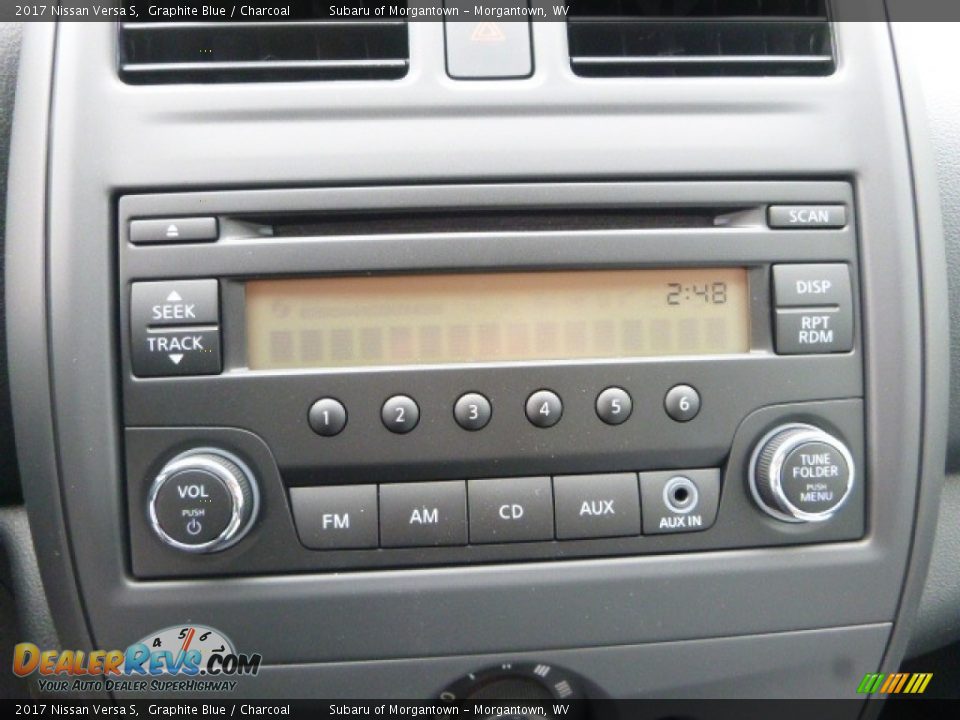 2017 Nissan Versa S Graphite Blue / Charcoal Photo #18