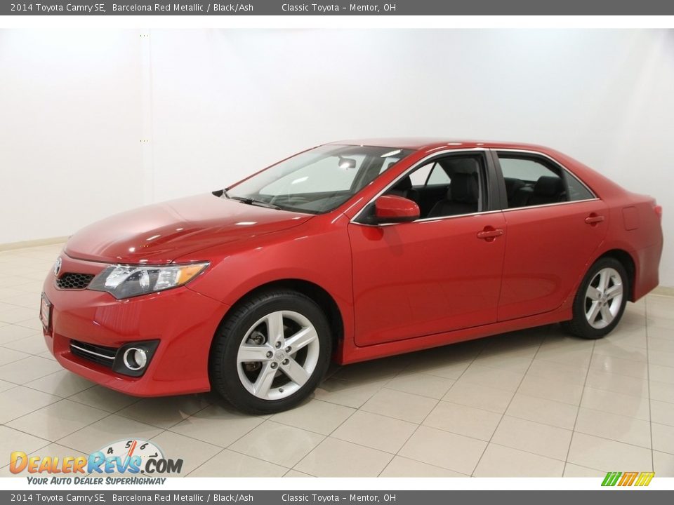 2014 Toyota Camry SE Barcelona Red Metallic / Black/Ash Photo #3