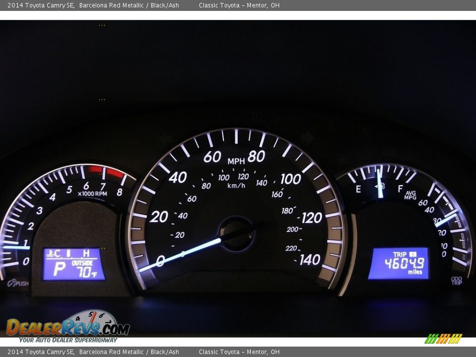 2014 Toyota Camry SE Barcelona Red Metallic / Black/Ash Photo #10