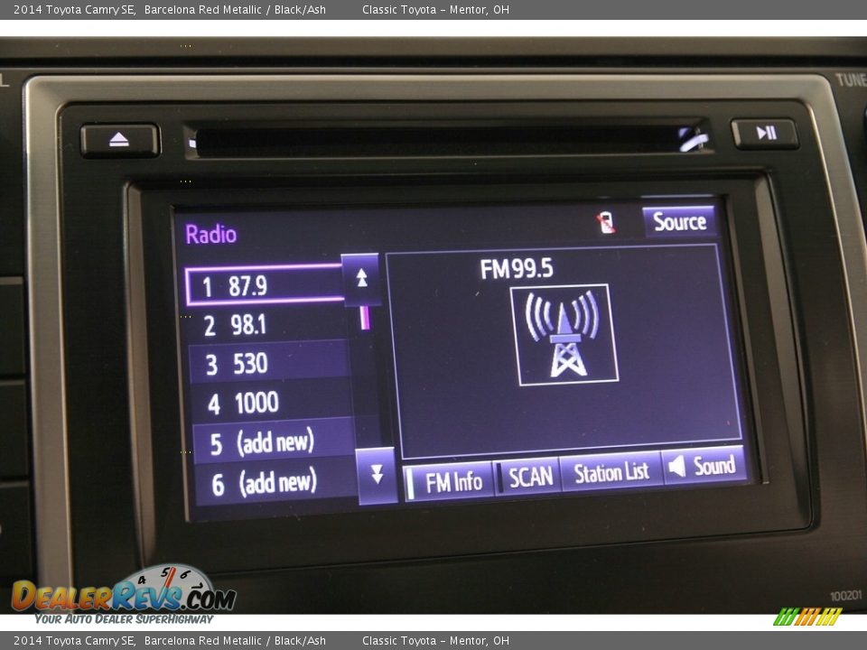 2014 Toyota Camry SE Barcelona Red Metallic / Black/Ash Photo #14